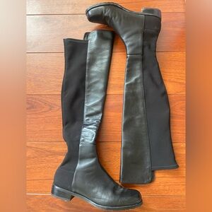 Stuart Weizman 5050 Women's Black Over-the-Knee Boots